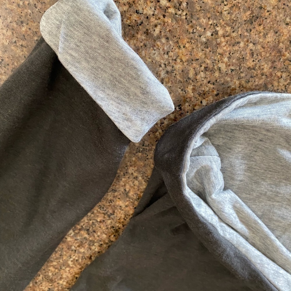 rag and bone Black/Heather Grey Reverse LS Shirt - Picture 5 of 8